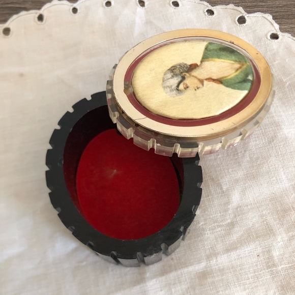 Vtg Swivel Lidded Jewelry Box - Picture 5 of 11